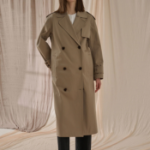 Theory Women Cotton Trench Double Trench - Soft Taupe