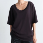 LEMAIRE – Rib T-Shirt - Squid Ink