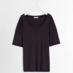 LEMAIRE – Rib T-Shirt - Squid Ink