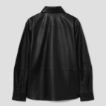 Theory Women Paper Nappa Straight Shirt - Black