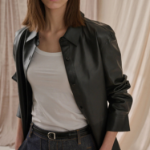 Theory Women Paper Nappa Straight Shirt - Black