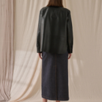 Theory Women Paper Nappa Straight Shirt - Black