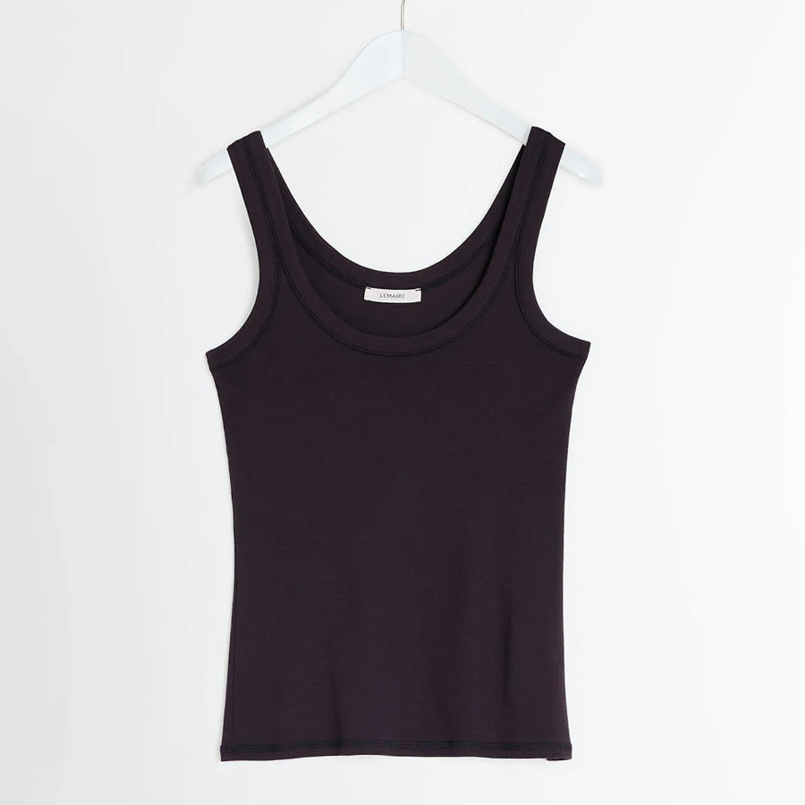 LEMAIRE – Rib Tank Top - Squid Ink