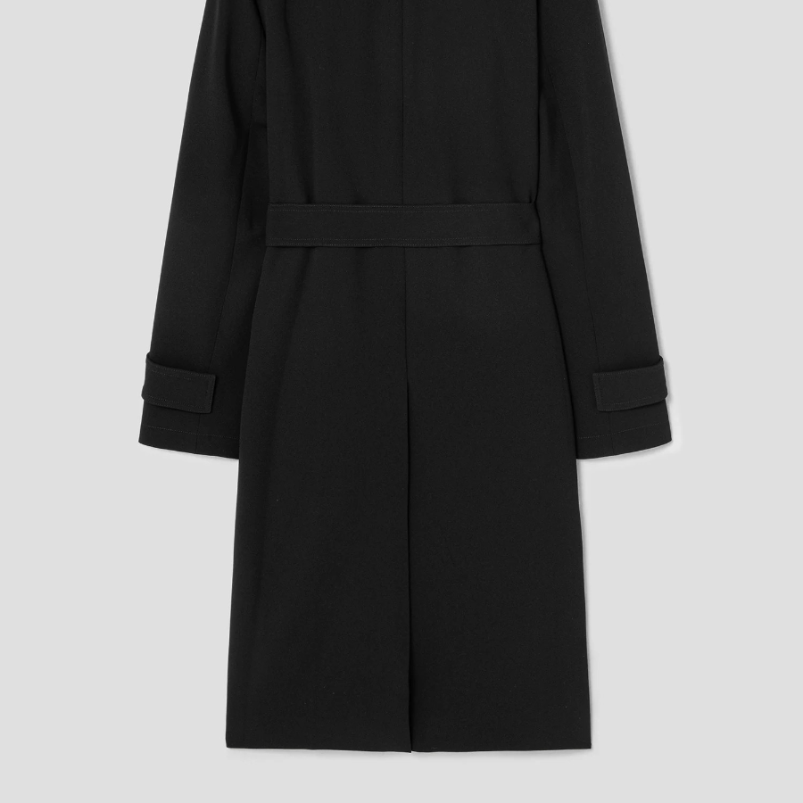 Theory Women Admiral Crepe Oaklane Trench Coat - Black