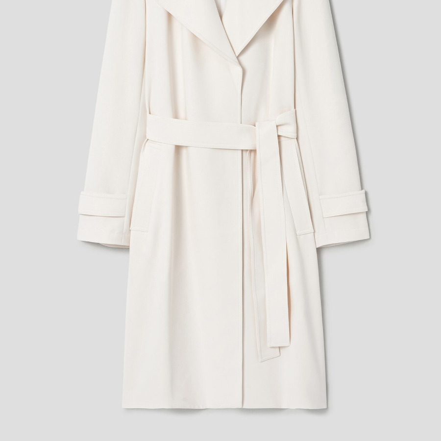 Theory Women Admiral Crepe Oaklane Trench Coat - Ivory