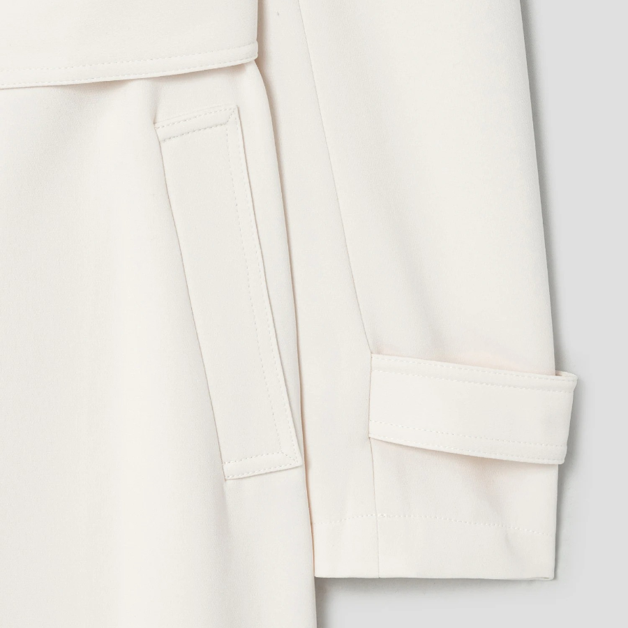 Theory Women Admiral Crepe Oaklane Trench Coat - Ivory