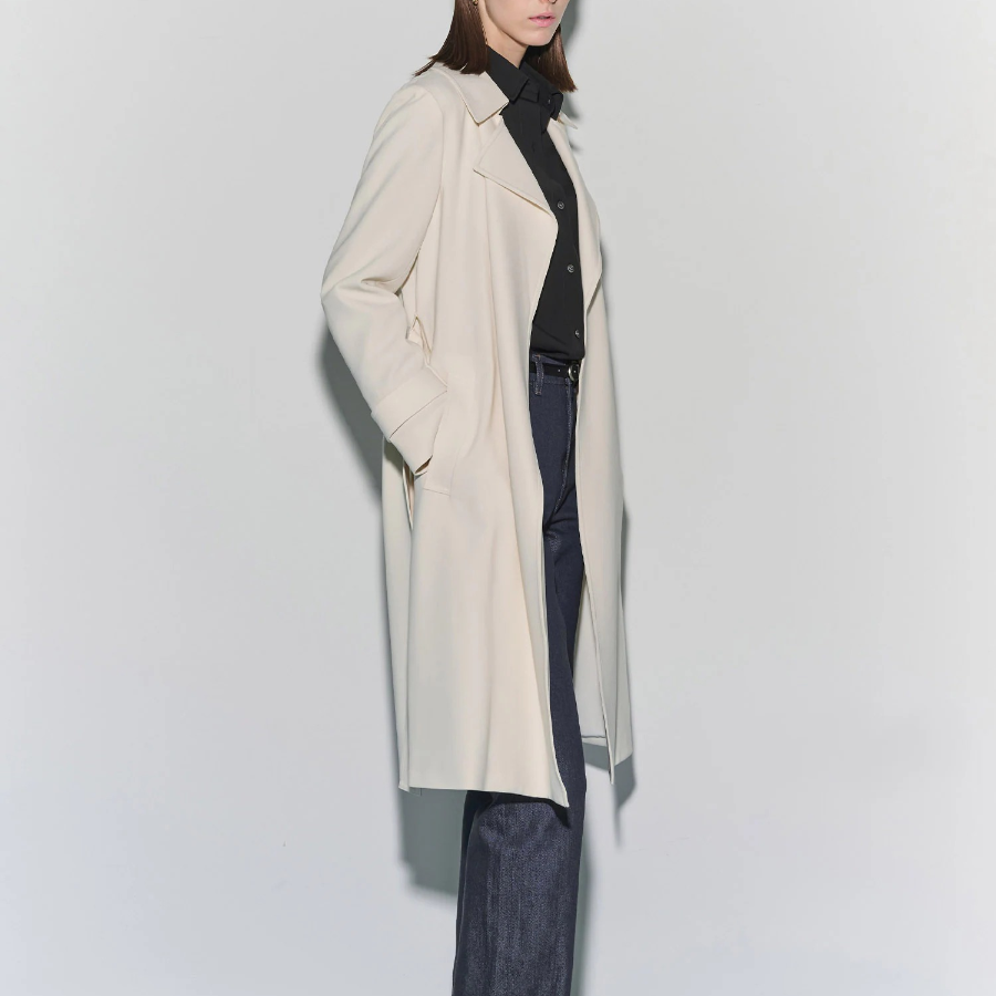 Theory Women Admiral Crepe Oaklane Trench Coat - Ivory