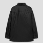 Theory Women Polished Nylon Pocket Shirt Puffer - Black