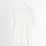 LEMAIRE – Rib T-Shirt - Light Cream