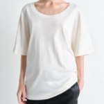 LEMAIRE – Rib T-Shirt - Light Cream