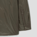 Theory Women Polished Nylon Pocket Shirt Puffer - Dark Khaki