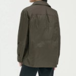 Theory Women Polished Nylon Pocket Shirt Puffer - Dark Khaki