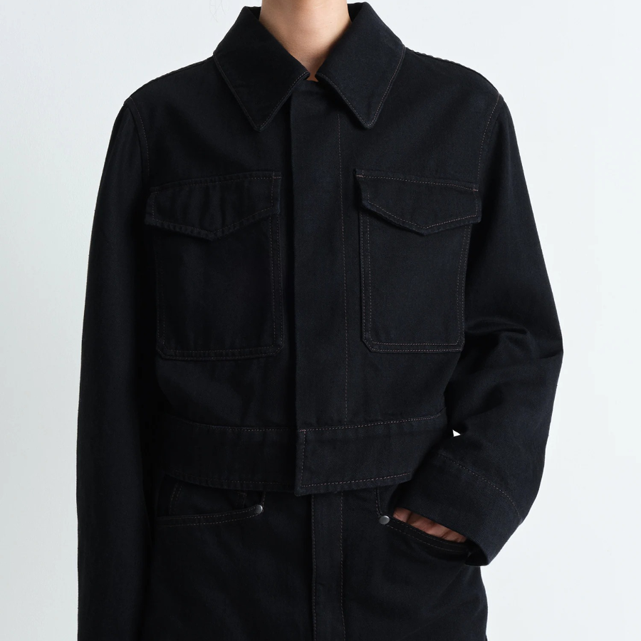 LEMAIRE – Two Pocket Cropped Jacket - Black