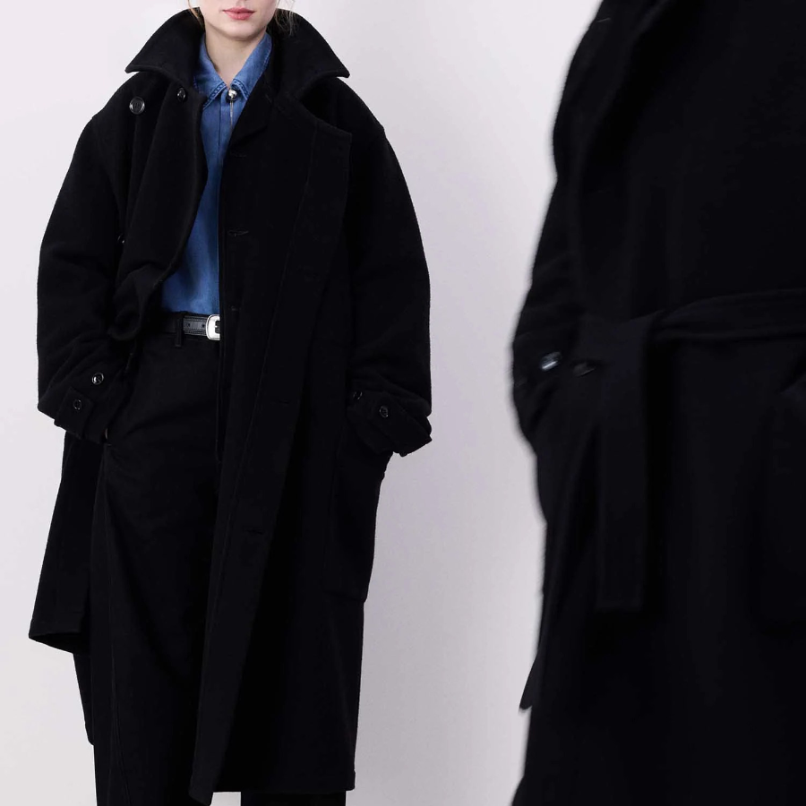 LEMAIRE – Wrap Coat - Black