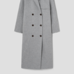 Theory Women Double Wool-Cashmere Double Overcoat — Light Grey Melange