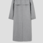 Theory Women Double Wool-Cashmere Double Overcoat — Light Grey Melange