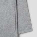 Theory Women Double Wool-Cashmere Double Overcoat — Light Grey Melange