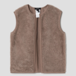 Theory Women Curl Shearling Vest - Yellowish Brown