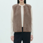 Theory Women Curl Shearling Vest - Yellowish Brown