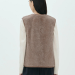 Theory Women Curl Shearling Vest - Yellowish Brown