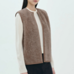 Theory Women Curl Shearling Vest - Yellowish Brown