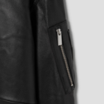 Theory Women Point Nappa Oversized Flight Jacket - Black