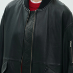 Theory Women Point Nappa Oversized Flight Jacket - Black