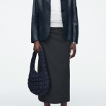 COS Quilted Mini Bag – Navy