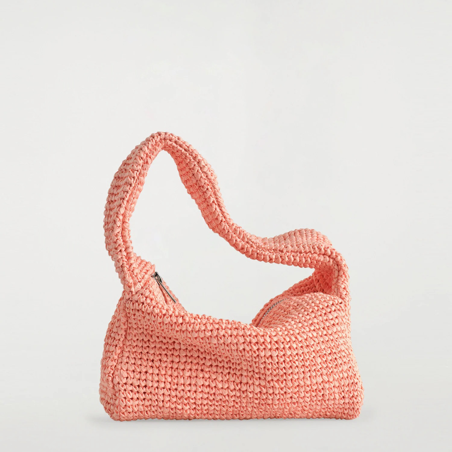 COS Straw Tote Bag – Orange