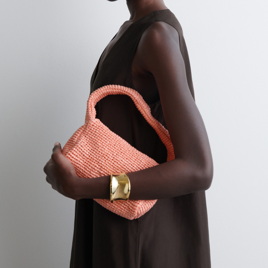 COS Straw Tote Bag – Orange