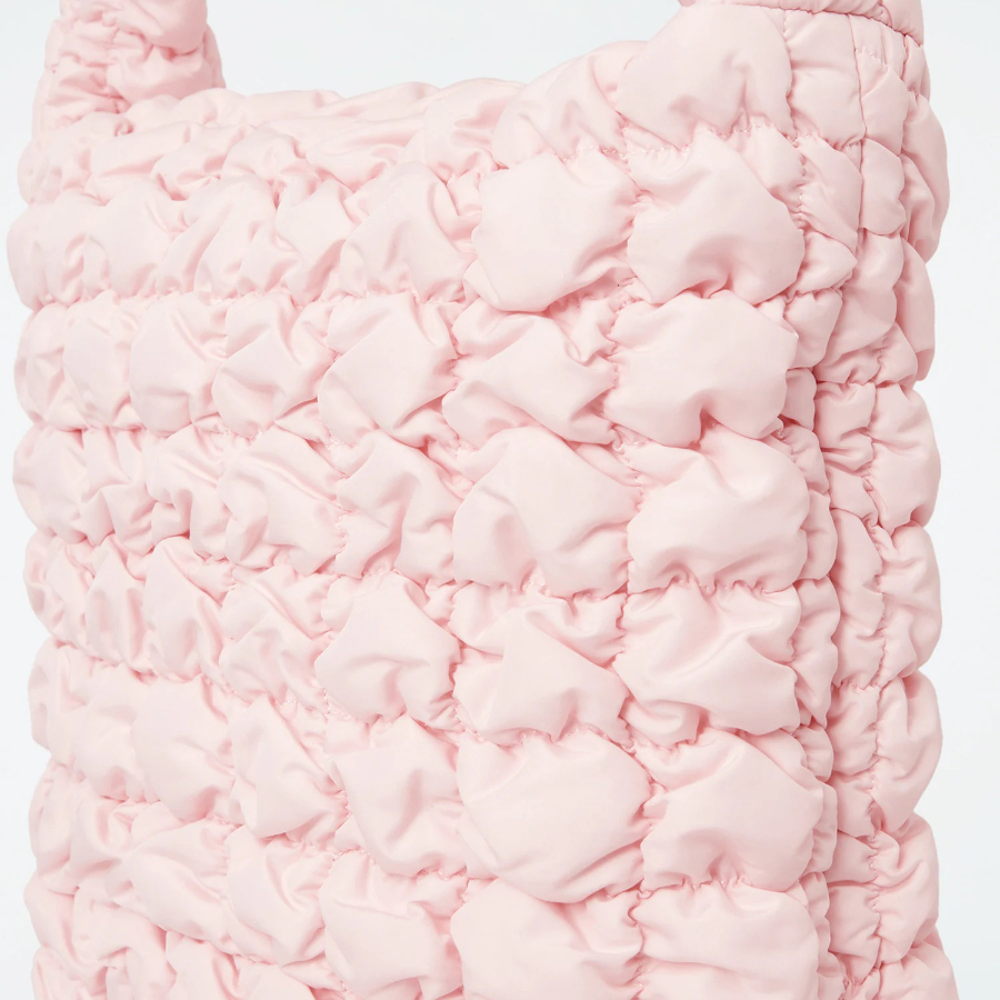 COS Quilted Mini Tote Bag – Light Pink