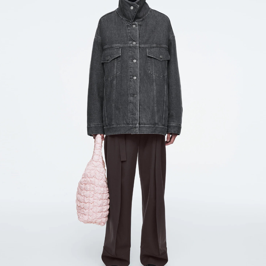 COS Quilted Mini Tote Bag – Light Pink