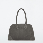 COS STUDIO Small Bowling Bag – Leather Grey