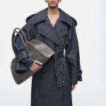 COS STUDIO Small Bowling Bag – Leather Grey