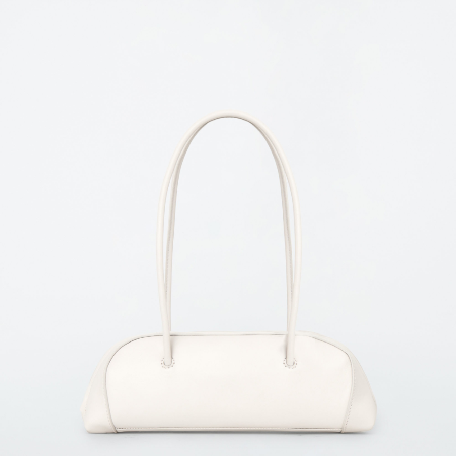 COS EASTSIDE Mini Bowling Bag – Leather White