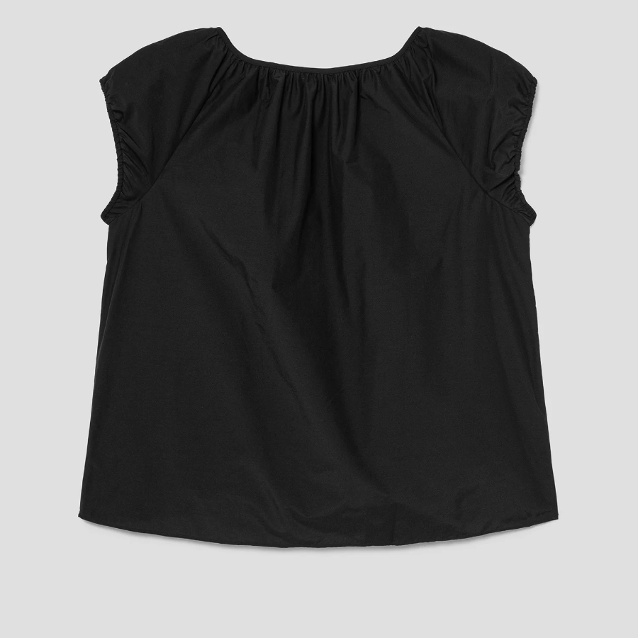 Theory Women Soft Lawn Easy Tie Blouse - Black