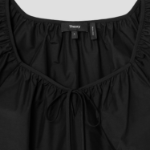 Theory Women Soft Lawn Easy Tie Blouse - Black