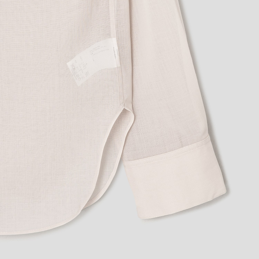 Theory Women Lightweight Wool Oversized Pocket Shirt - Sand