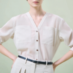 Theory Women Lightweight Wool Oversized Pocket Shirt - Sand