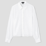 Theory Women Relaxed Linen Curve Sleeve Shirt - White