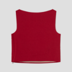 Theory Women Good Crunch Bateau Neck Top - Cherry