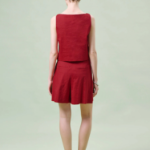 Theory Women Good Crunch Bateau Neck Top - Cherry