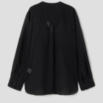 Theory Women Lightweight Wool Oversized Pocket Shirt - Black