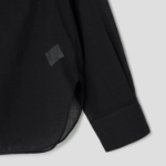 Theory Women Lightweight Wool Oversized Pocket Shirt - Black