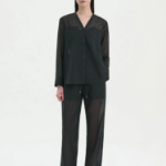 Theory Women Lightweight Wool Oversized Pocket Shirt - Black