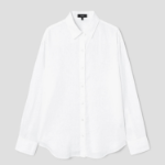 Theory Women Relaxed Linen Boyfriend Shirt - White