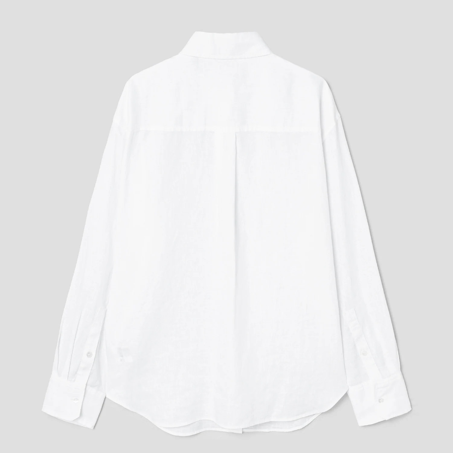 Theory Women Relaxed Linen Boyfriend Shirt - White