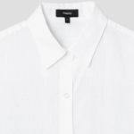 Theory Women Relaxed Linen Boyfriend Shirt - White