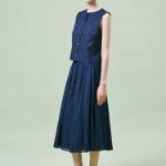 Theory Women Linear Cotton Shell - Nocturne Navy