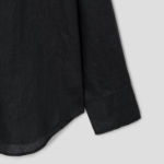 Theory Women Relaxed Linen Boyfriend Shirt - Black